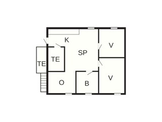 Maison de vacances Eresfjord Plan d'étage 65