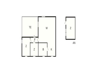 Vakantiehuis Brekstad Grondplan 44