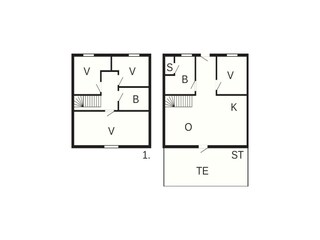 Casa per le vacanze Sørbøvåg Pianta del piano 66