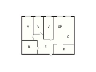 Appartement Svelgen Grondplan 42