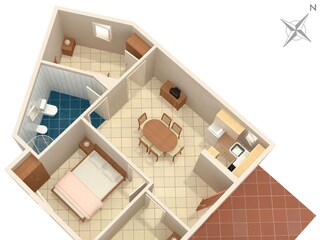 Apartment Marina in Kroatien Ausstattung 17