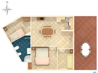 Apartment Marina in Kroatien Ausstattung 19