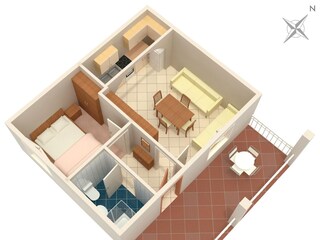 Apartment Podgora Ausstattung 12
