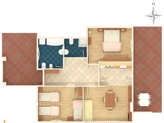 Apartment Rabac Grundriss 8