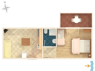 Apartment Podaca Ausstattung 4