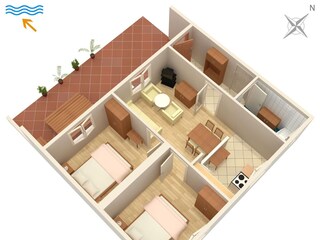 Apartment Punat Ausstattung 3