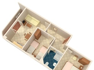 Apartment Seget Vranjica Floor Plan 3