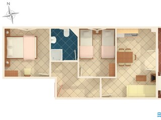 Apartment Seget Vranjica Floor Plan 4