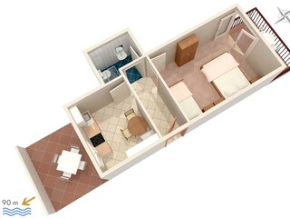 Apartment Podaca Ausstattung 16