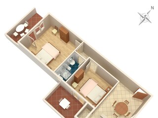 Apartment Supetarska Draga Ausstattung 17