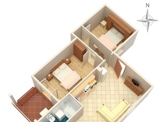 Apartment Jadranovo Ausstattung 8