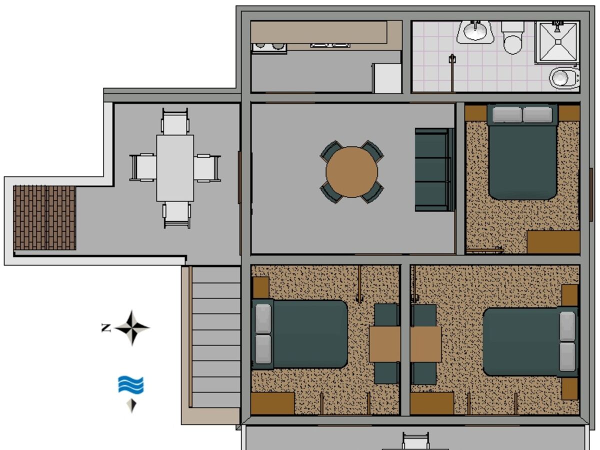 Apartment Zavalatica Ausstattung 4