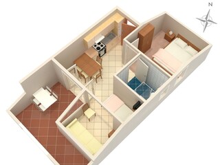 Apartment Mandre Ausstattung 12