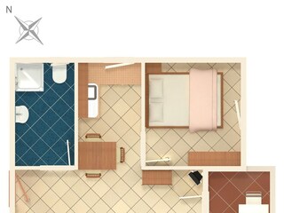Apartment Mandre Grundriss 6