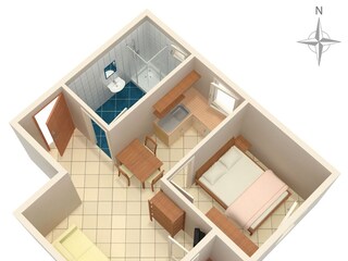 Apartment Mandre Floor Plan 6