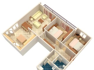 Apartment Duće Ausstattung 1