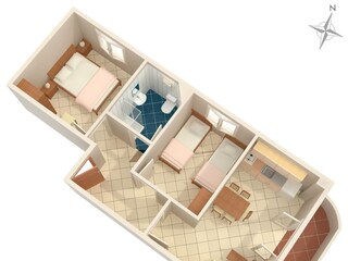 Apartment Seget Vranjica Floor Plan 7
