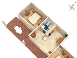 Apartment Rabac Grundriss 7