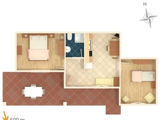 Apartment Rabac Grundriss 7