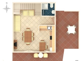 Apartment Marina in Kroatien Grundriss 20