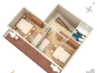 Apartment Marina in Kroatien Grundriss 21