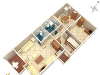 Apartment Košljun Ausstattung 2