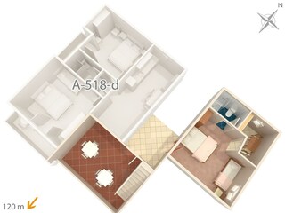 Apartment Podgora Floor Plan 3