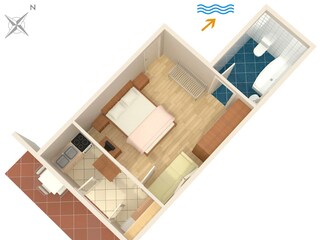 Apartment Jelsa Grundriss 4