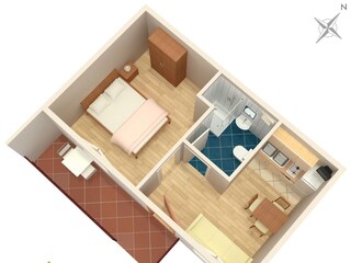 Apartment Privlaka Ausstattung 9