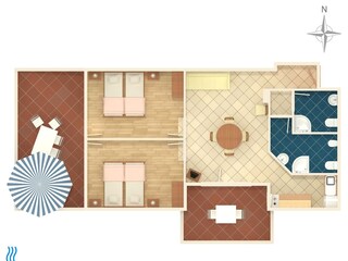 Apartment Njivice Ausstattung 20