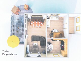 Casa de vacaciones Zudar Plano de planta 35