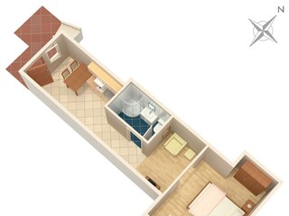 Apartment Rabac Grundriss 7