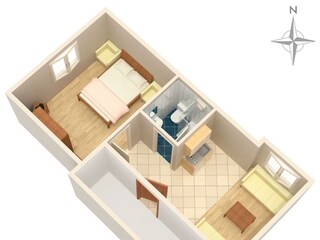 Apartment Gradac Ausstattung 13