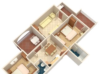 Apartment Kampor Ausstattung 2