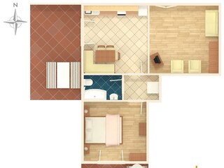 Apartment Orebic Floor Plan 22