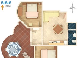 Apartment Jezera Ausstattung 16