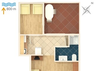 Apartment Njivice Grundriss 7