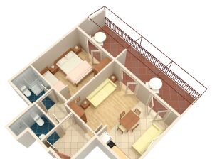 One bedroom apartment with terrace Stari Grad, Hvar (A-5724-e) - Stari Grad - image1