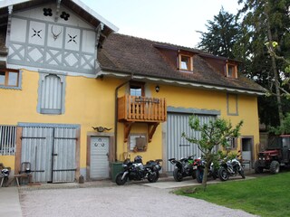 Die Außenansicht der Ferienwohnung Oscar in Andlau