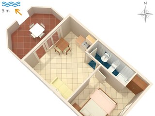 Apartment Kozarica Ausstattung 12