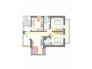 Appartamento per vacanze Wolkenstein in Gröden Pianta del piano 10