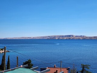 Blick auf das Meer vom Balkon aus
