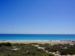 Strand vor dem Haus