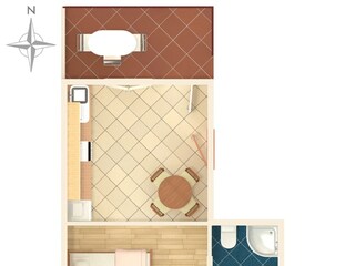 Apartment Marina in Kroatien Ausstattung 9