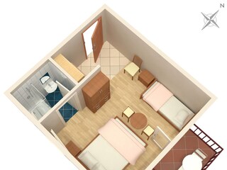Apartment Podaca Grundriss 6