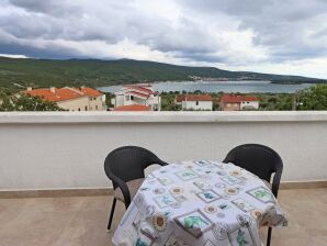 Apartment Studio flat with terrace and sea view Kornić, Krk (AS-415-a) - Kornić - image1