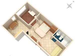 Apartment Studio flat with terrace and sea view Suha Punta, Rab (AS-5050-a) - Kampor - image1