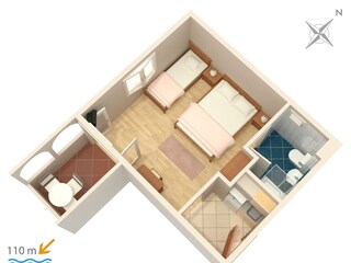 Apartment Omiš Ausstattung 9