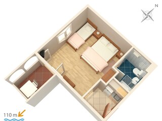 Apartment Omiš Ausstattung 7
