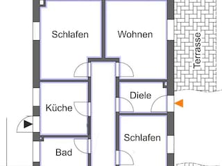 Der Grundriss vom "Muschelsucher".